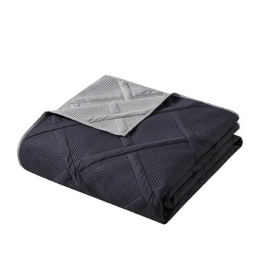 Mainstays Grey Diamond Polyester Quilt
