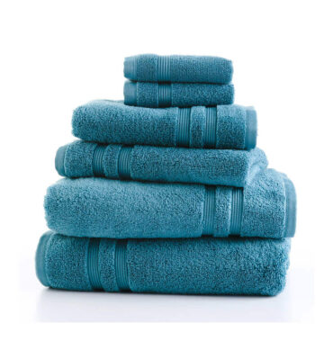 Mainstays Performance Solid 6 Piece Towel Set